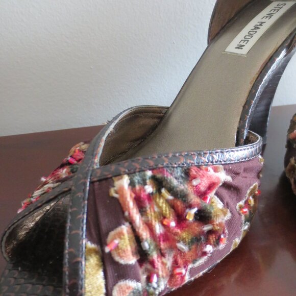 Vintage Steve Madden Skinny Wedge Heels - Picture 2 of 6